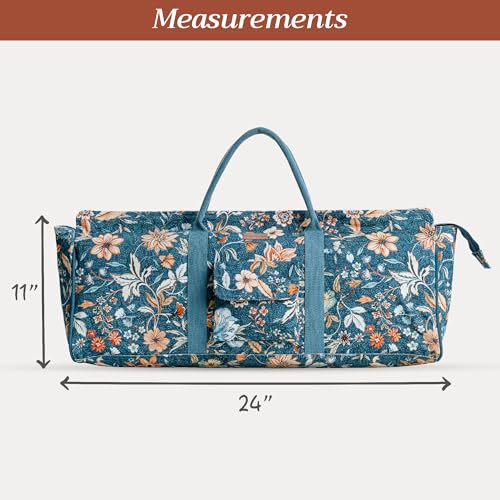 Maison d' Hermine Yoga Mat Duffle Bag Gym Tote Yoga Mat Carry Bag - color: Luxury Loft - Dark Teal, style: Yoga Mat Tote
