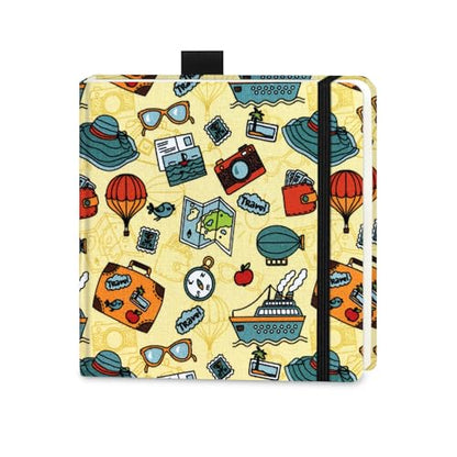 5x5" Watercolor Sketchbook,Mixed Media Pad,Travel Portable Drawing Journal | 140LB/300gsm 20Sheets/40Pages Watercolor Paper,Cold Press,Cloth Fabric Hardcover,Sewing Binding,Lay-Flat.Travel - color: 300gsm-Travel