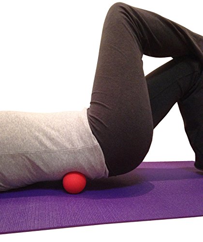 Massage Lacrosse Balls for Myofascial Release, Trigger Point Therapy, Muscle Knots, and Yoga Therapy. Set of 2 Firm Balls (Blue and Red) - color: Blue and Red