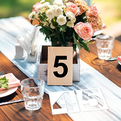 9 Inch Number Stencils Plastic Number Stencils Reusable Digital Painting Templates for Cake Stencil Address Templates - size: 9 Inch
