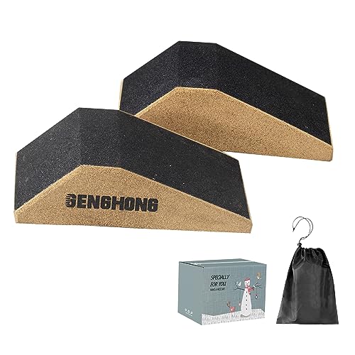 Squat Wedge Block Slant Board for Squats Squat Wedge for Heel Elevated Squat Professional Squat Ramp 2PCS