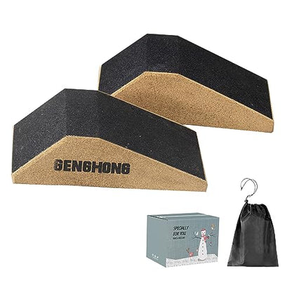 Squat Wedge Block Slant Board for Squats Squat Wedge for Heel Elevated Squat Professional Squat Ramp 2PCS