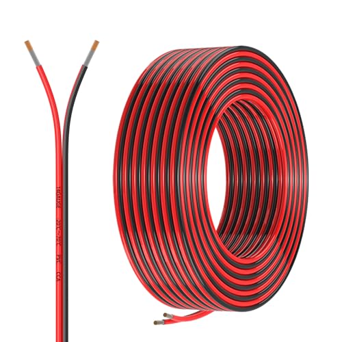 14 Gauge 2 Conductors 150FT Electrical Wire | Red Black Cable - size: 150FT, style: 14GAUGE