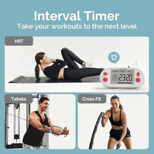 KADAMS Workout Interval Timer – HIIT, Tabata & EMOM Training with Visual Countdown Ring, Magnetic for Gym Home Workouts & Fitness