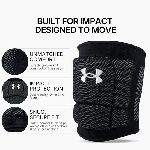 Under Armour Volleyball Knee Pads, Set of 2 - color: Black, size: Medium