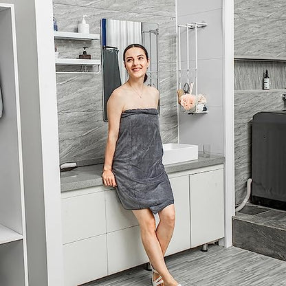 JML Bath Towels Set, 4 Pack, 30" x 60", Grey - color: - Grey, size: 4 Pack (30 in x 60 in)
