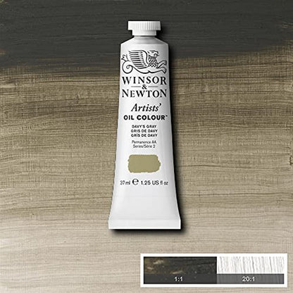 Winsor & Newton Artists' Oil Color, 37ml (1.25 oz) Tube, Davy's Gray - color: Davy's Gray, style: 1.25-oz Tube