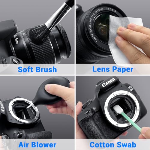 Aispour Camera Lens Cleaning Kit, 10-in-1 Camera Cleaning Kit | Camera Lens Cleaner and Camera Accessories, Includes Lens Cleaning Kit/Lens Cleaner/Lens Cleaning Pen/Soft Brush - size: Standard Version