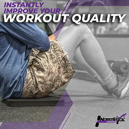 Nordstick Nordic Curl Knee Pad - Premium Soft Feel and Extra Thick - Pad Provides Cushion for Knees and Elbows - Durable & Portable Exercise Mat For Many Workouts And Everyday Tasks - size: Standard