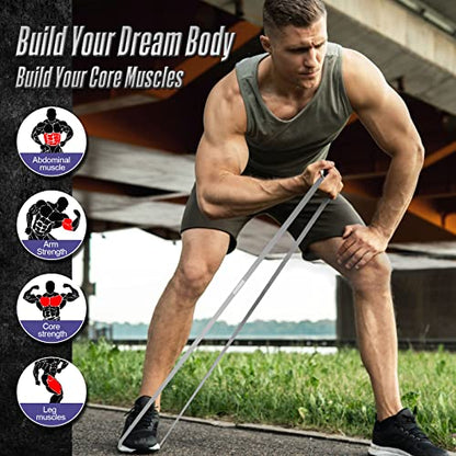 Resistance Band Pull Up Assistance Bands Sets Resistance Heavy Duty Exercise Stretch Fitness Bands for Stretching Power Lifting Workout Training with Instruction Guide - style: Black set of 4