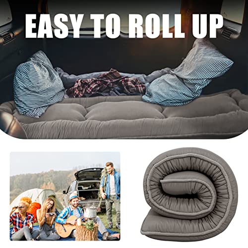MAXYOYO Japanese Floor Mattress 4" Thick Cot Size Foldable Futon Mattress - color: Charcoal Grey, size: Cot