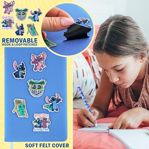 Get Trend Disney Stitch Scrapbook Kit for Kids with Notebook, Stickers, Pens, Bookmarks, Frames, Patches, Creative Art Supplies, Gifts for Kids (Blue Stitch) - color: Blue Stitch