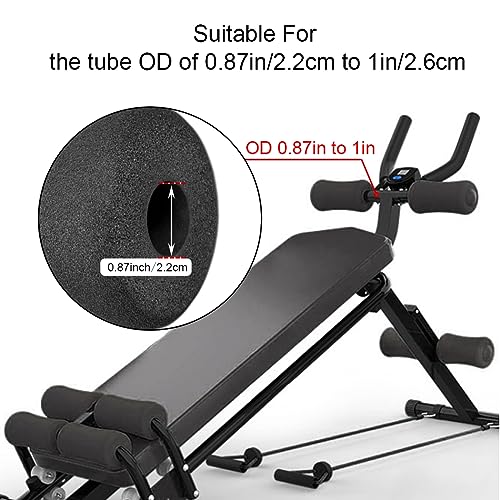 Sponge Foam Foot Pad Roller Pair, Used for Replacing Gym Exercise Equipment, Suitable for 1-inch Rod (Foam 5.12" X 2.76" Od X 0.87" Id) - color: Foam 5.12" X 2.76" Od X 0.87" Id