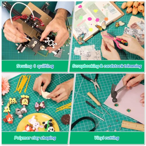 anezus Self Healing Cutting Mat for Rotary Cutting, 24" x 18", Green - color: Green, size: 24"L x 18"W