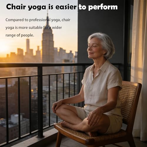 Chair Yoga for Seniors Over 60, 30-Day Spiral Bound Book - color: Pink