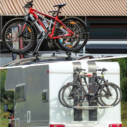 4PCS Bike Rack Strap, Bike Rack Accessory,Adjustable Wheel Securing Straps, Non-Slip Fixed Bike Wheel, Suitable for Camping Equipment, Yoga Mats, Binding Sport Bottle Bicycles, Curtains