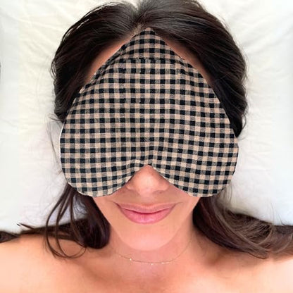 Stillnus Weighted Heart Eye Pillow & Eye Mask – Gift for Women - style: Gingham
