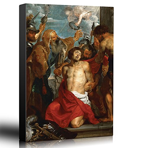 wall26 - Oil Painting of The Martyrdom of Saint George by Peter Paul Rubens - Baroque Style - Angels, Jesus Christ, Catholic - Canvas Art Home Art - 12x18 inches - color: 18. the Martyrdom of Saint George, size: 18"L x 12"W