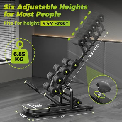 Mini Inversion Chair for Back Pain Relief, Compact Foldable Back Stretcher with Spine Decompression, Full Back & Neck Stretch, Easy Assembly, 330 lbs Weight Capacity