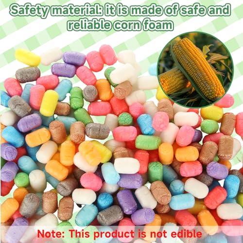 LOLYSIC 2000 Pcs Magic Foam Crafts, Arts and Crafts Magic Foam Corn Craft Kit Bulk Building Blocks Model Valentines Gifts DIY Creativity Supplies