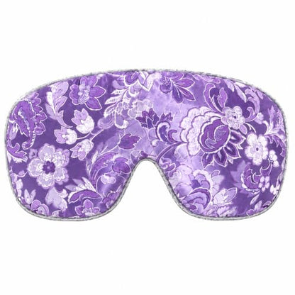 Handmade Opulence Yoga Eye Pillow - Weighted Flaxseed Fill, Unscented, Satin & Velvet, Adjustable Strap - Ideal for Meditation & Restful Sleep - Lovely Lilac - TEMF-LL - color: Lovely Lilac