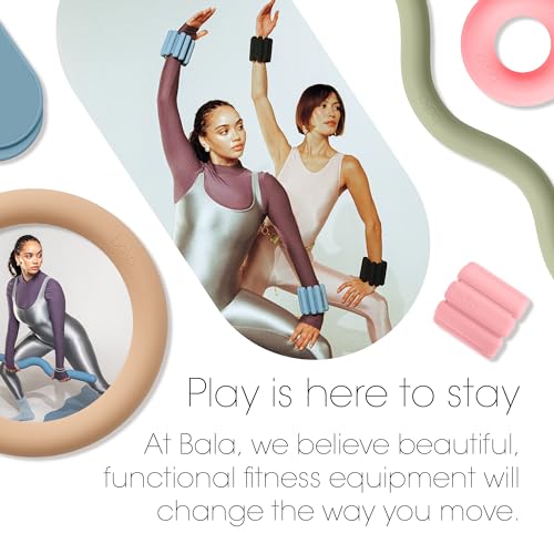 Bala Bangles Wrist & Ankle Weights for Women & Men, Home Gym Equipment - color: Sea, size: 1 LB