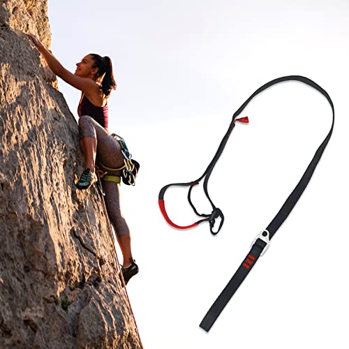 NewDoar Foot Ascender Loop for Climbing Tree Arborist - color: Black Red