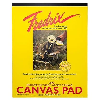 FREDRIX Creative Series White Canvas Pad, 16" x 20" - color: White Canvas, size: 16" x 20"