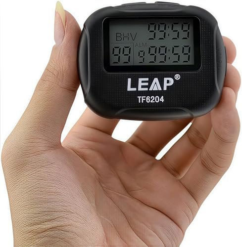 Interval Timer for Workout with Vibration Alarm, Portable Stopwatch with Clips Repeat Timer for HIIT Boxing Yoga Gym Training