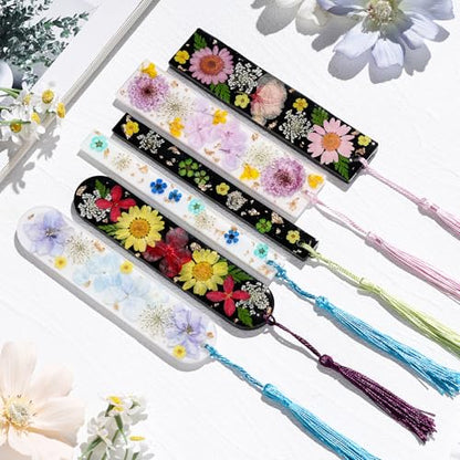 LET'S RESIN Bookmark Silicone Molds Set - 3 Shapes with 20Pcs Tassels - size: 3 style