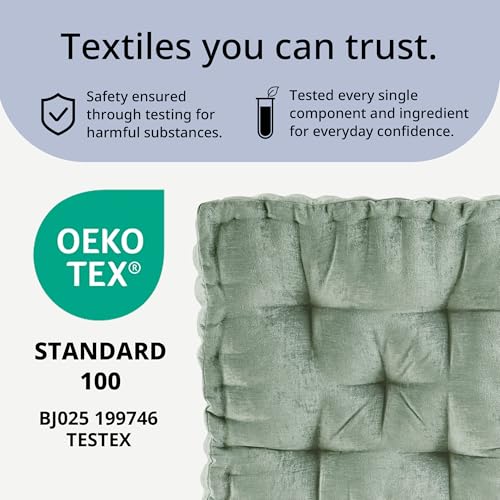 Intelligent Design Floor Pillow Meditation Cushion, 20x20 Desert Sage - color: Desert Sage