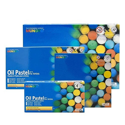 Mungyo Oil Pastels in Assorted Colours - 11 x 70 mm (Pack of 48)