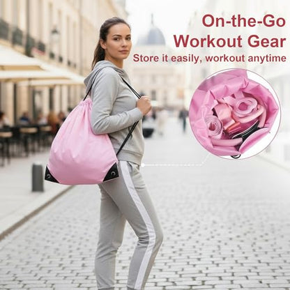 Pilates Kit for Home Workouts, Pilates Equipment Set with Ring, Ball, 5 Resistance Bands, Magic Circle Hoop, Gliding Discs, Compact Toning Fitness Essentials Starter Accessories Pilates Sets for Women