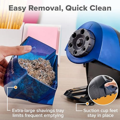 Bostitch Office Heavy Duty Electric Pencil Sharpener, Classroom, Blue - color: Blue