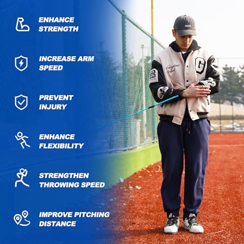 SunNordik Resistance Bands for Pitchers with Carry Bag - size: 20LB (High School Level)