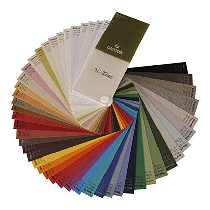 CANSON Mi-Teintes Coloured Drawing 160gsm 24x32cm Paper Pack, Double Sided: Honeycomb & Fine Grain, Pad Glued Short Side, 4 Cool Tones, 20 Sheets, for Professional Artists & Illustrators - style: 24X32 160G GREY/BLUE TONES