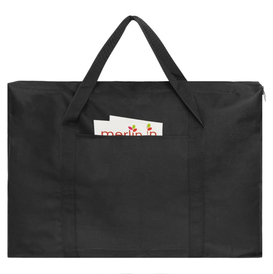 Cupohus Waterproof Art Portfolio Bag 20" x 26" for 18" x 24" Artworks with Outer Pockets and Handle, Student Carrying Storage Bag - size: 20" x 26" x 2"