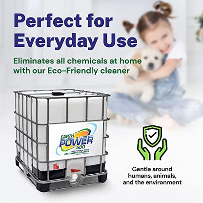 Earth Power Hypochlorous Acid 500 PPM Multipurpose Cleaner – 500 Gallon - style: 500 Gallons
