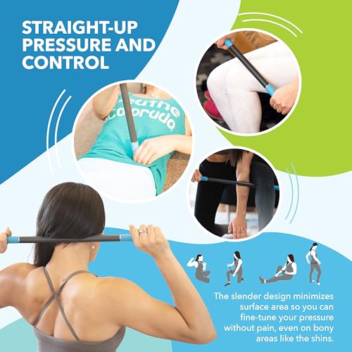 RAD Rod – Deep Tissue Massage Roller Stick – Myofascial Release Tool for Legs, Back, Neck, Arms & Shoulders – Muscle Roller for Mobility & Recovery - style: Rod