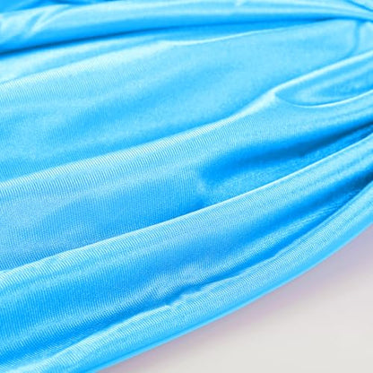 Aerial Silks Kit & Aerial Yoga Hammock - 11Yd Premium Fabric with Hardware | Easy Setup for Flying Yoga, Aerial Swing & Fitness - Supports Up to 14ft Rigging(Navy) - color: Light Blue