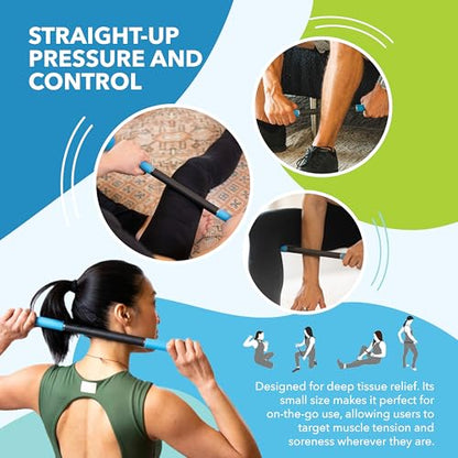 RAD Rod Mini – 16in Compact Deep Tissue Massage Roller Stick – Travel-Ready Myofascial Release Tool for Legs, Back, Neck, Arms & Shoulders – Muscle Roller for Mobility & Recovery - style: Rod Mini