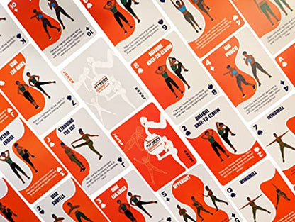 Low-Impact Exercise Playing Cards | 52-Card Deck | Bodyweight | All Fitness Levels | Strength Training and Cardio | at-Home Workout | Family Game Night | Fun