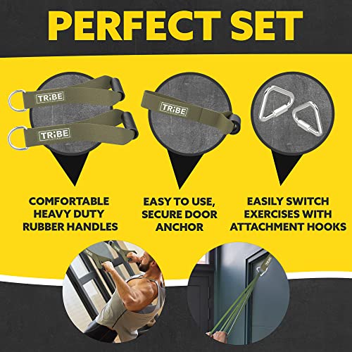 Long Resistance Bands Set, 5 Pull Up Assistance Bands for Working Out - color: Green 2