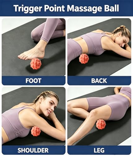 Textured Foot Massage Ball Deep Tissue Myofascial Release Tool for Plantar Fasciitis Relief Portable Acupressure Massager for Tight Muscles Fascia Ball for Home Office Gym Travel BlackOrange - color: Large Blackorange