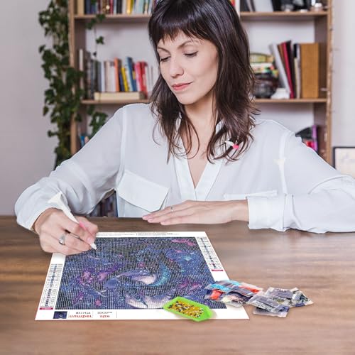 MAXBYE Diamonds Painting Kits for Adults, 5D Dragon Diamond Art Kits for Beginners, DIY Animal Round Full Drill Diamond Art Dragon Craft for Home Wall Decor 12x12 inch - color: WX11479