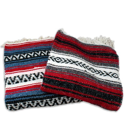 Leos Imports Handmade Mexican Yoga Blanket Multipourpose 72"x49"