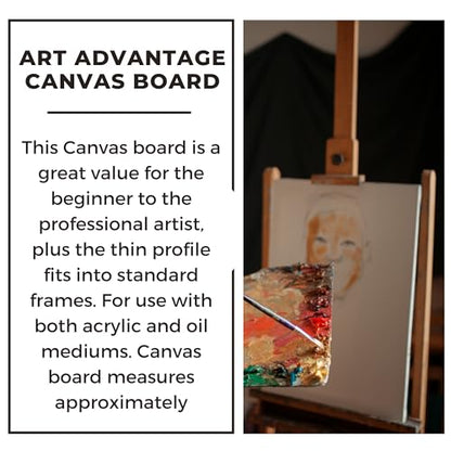18-Inch by 24-Inch Canvas Board, 3-Pack (1230-1824) - size: 18-inch x 24-inch, 3 Pack