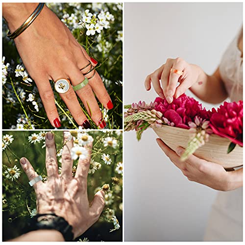Gartful Resin Ring Silicone Mold, 2PCS Resin Casting Mold for Epoxy, Jewelry Mold for DIY Craft Projects, Rings, Necklaces, Earrings, Pendants, Keychains, Multiple Sizes - style: Ring