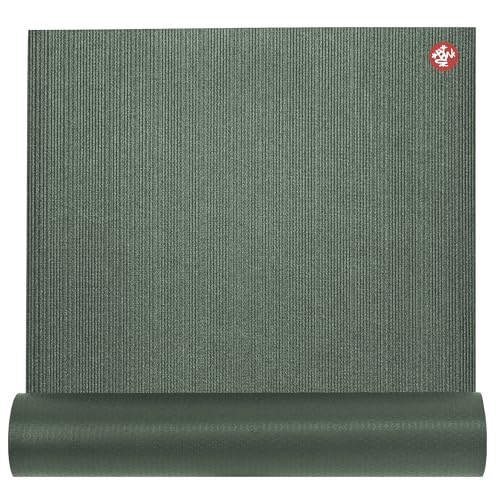 Manduka PROlite Yoga Mat 4.7mm | Lifetime Durability | Hygienic Construction | Teacher Approved - color: Black Sage, size: 68" x 24"