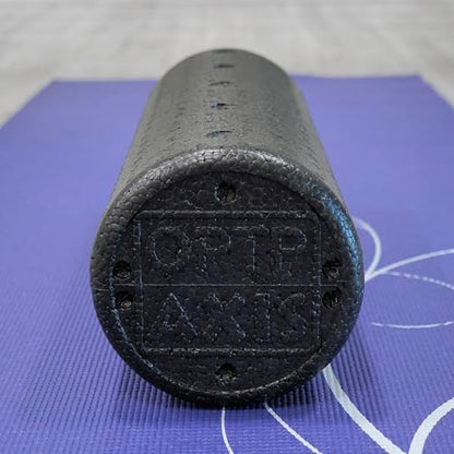 OPTP AXIS Firm Density Foam Roller – Round, Black, 18"L X 6" | High density firm foam roller for physical therapy, yoga, Pilates, fitness exercise & sports training, Heat-molded EPP foam - color: Black - 18" X 6" Round